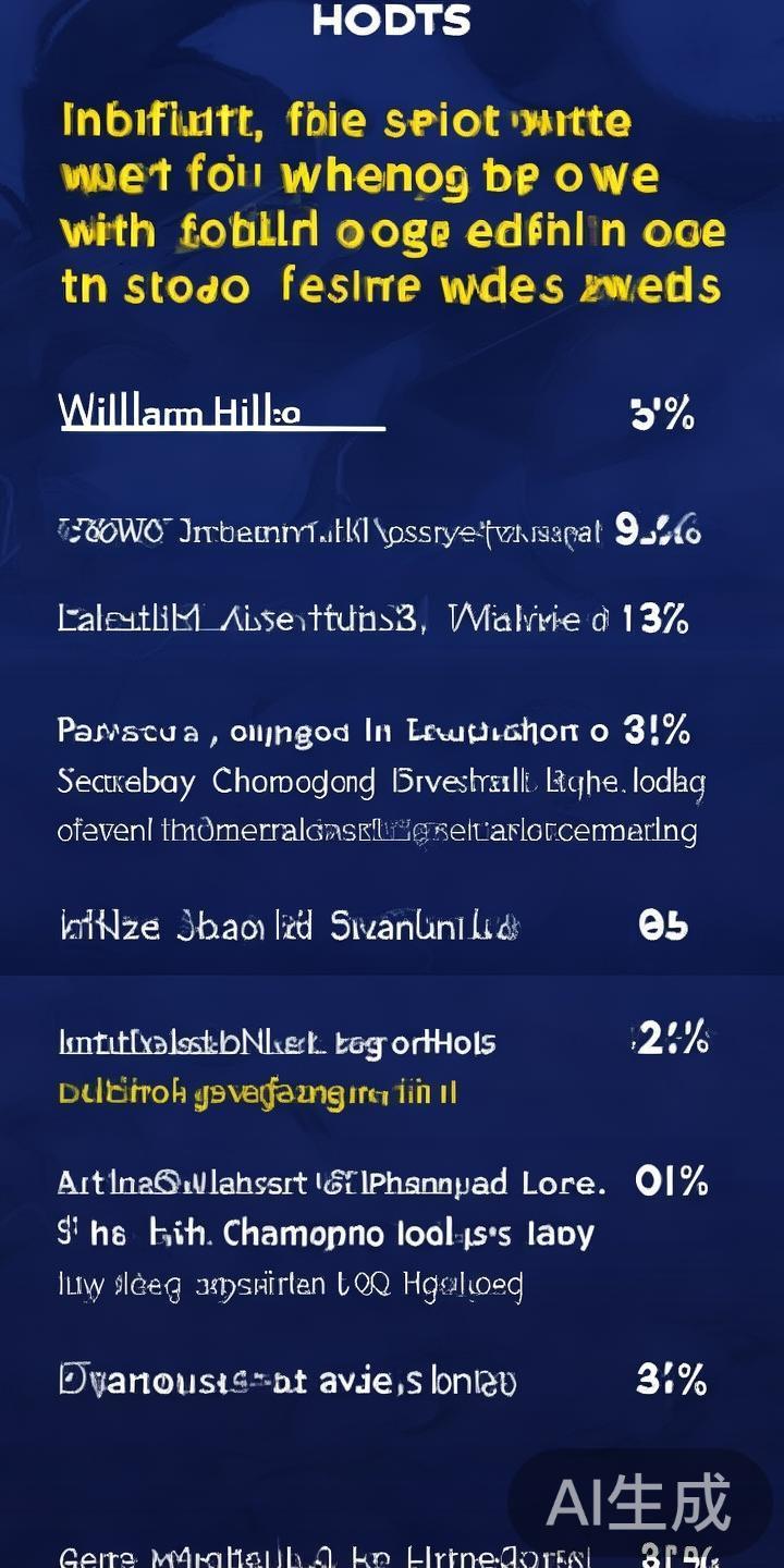 赔率是衡量平台优势的关键指标。威廉希尔在足球、篮球